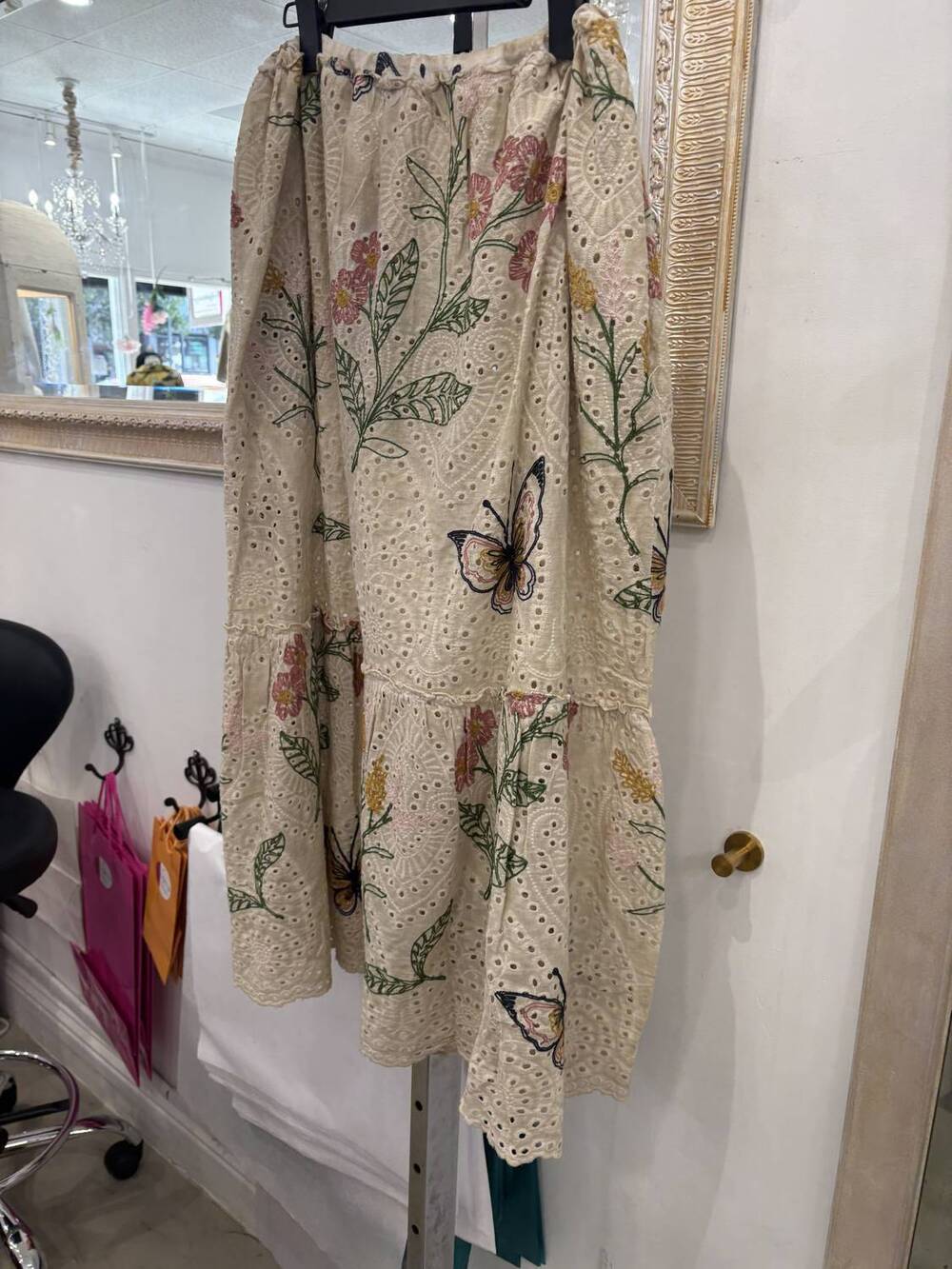 NEW JADED GYPSY women's wild flower skirt in echo